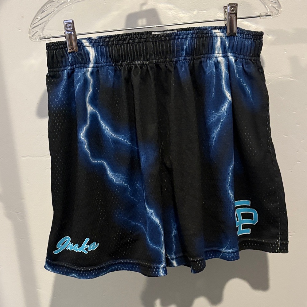 Inaka power single lined lightning mesh shorts